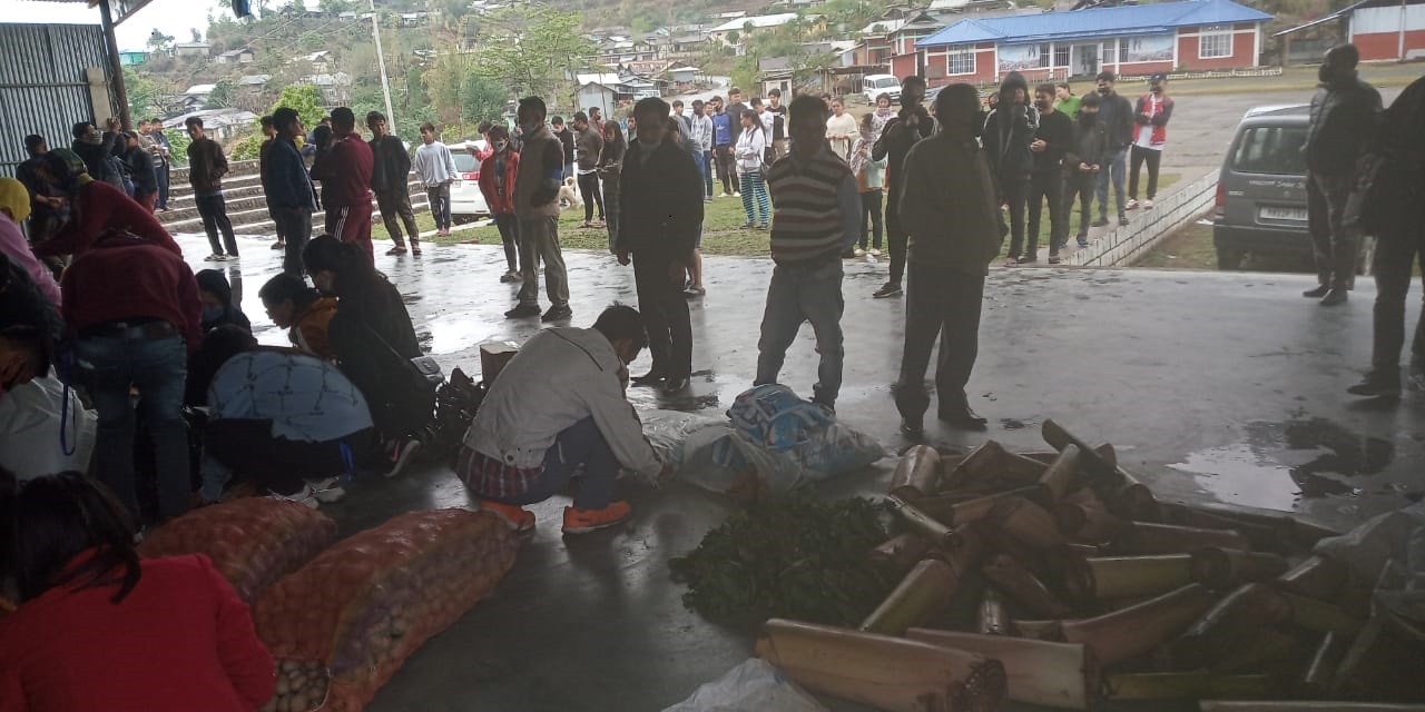  Relief to Stranded students and orphanage home by District Legal Services Authority, Senapati. today at Maram Center Local Ground